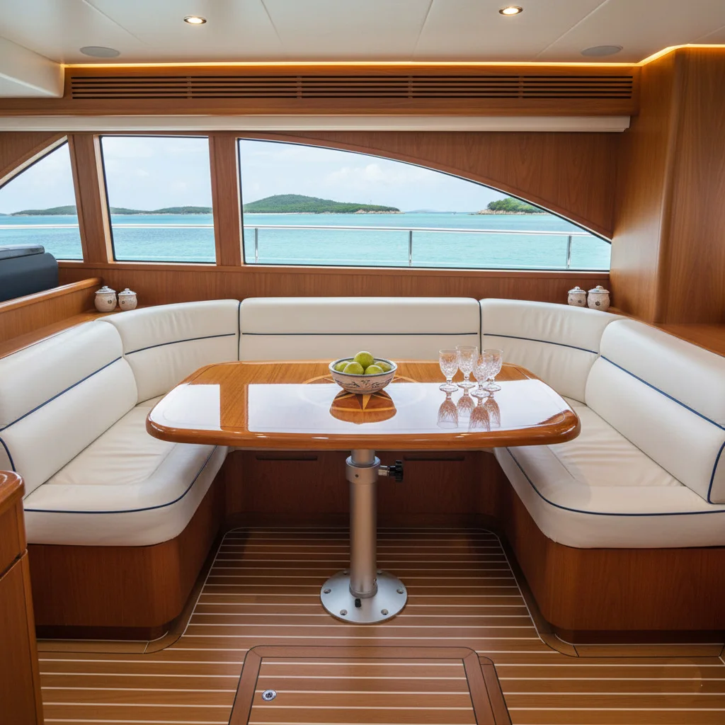 ساق RV من الألومنيوم قابلة للتعديل، قاعدة قابلة للفصل، الارتفاع 17.8-27.2 بوصة، مناسبة للمركبات الترفيهية والتخييم والقوارب واليخوت.