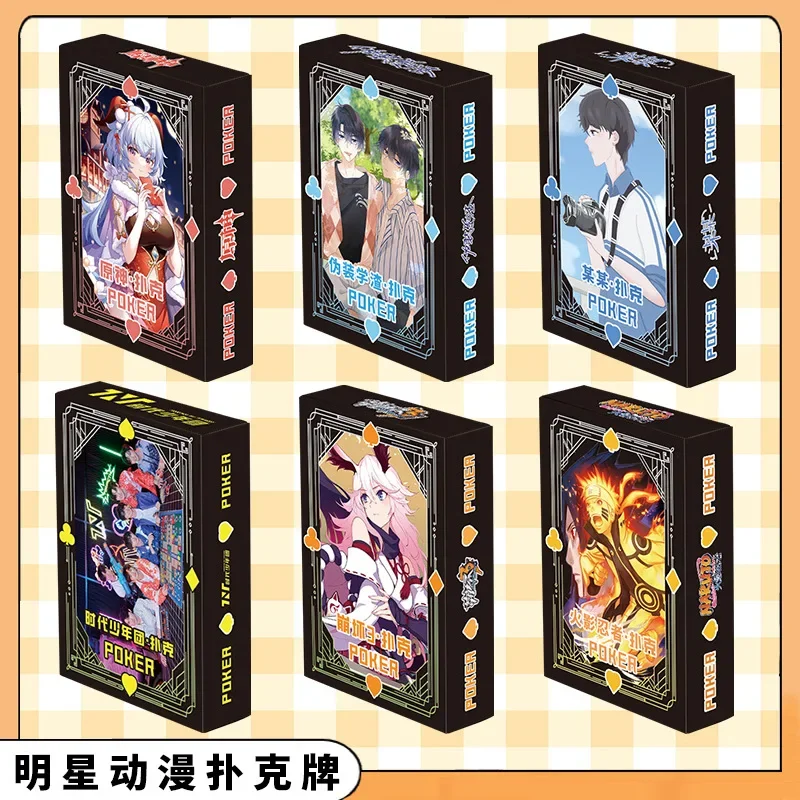 New One Piece Poker Playing Cards Board Hot Games Anime Nezuko Child Kids Children Toys Deck Card Manga Dragon Ball/NARUTO/Conan