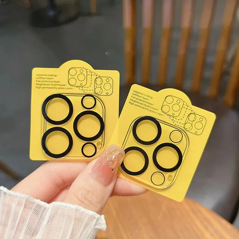 

2Pcs Camera Lens Protector Glass For iPhone 16 Pro Max Back Lens For iPhone 15 Plus 14 13 12 Pro Max Full Cover Protective Case