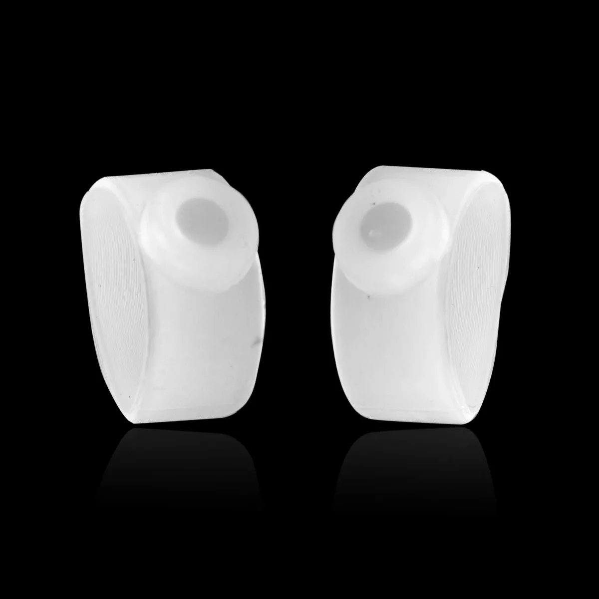 2 uds anillos magnéticos para el dedo del pie translúcido blanco adelgazante acupresión anillo para el pie 1100 herramienta para aliviar el dolor de silicona saludable cuidado de los pies