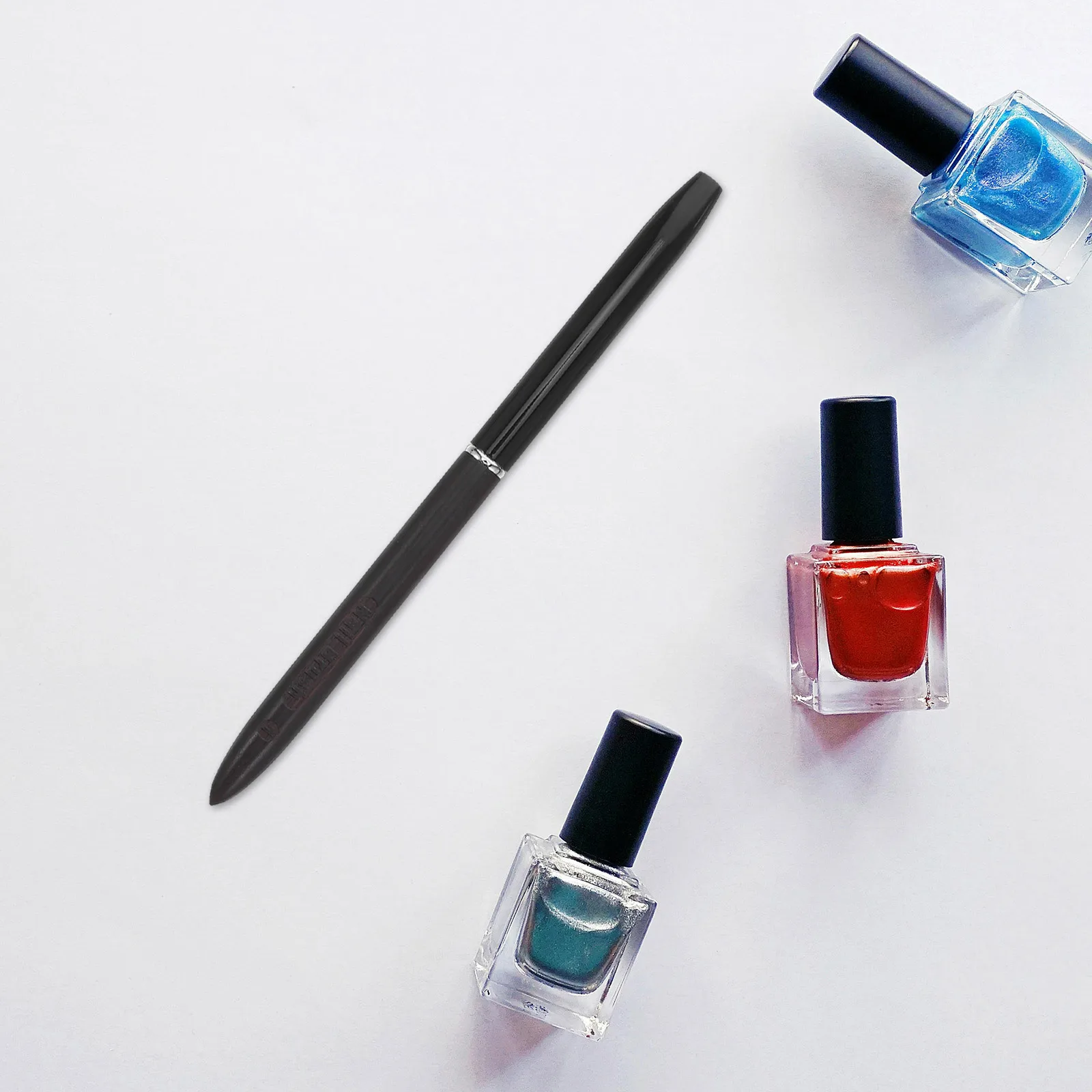 

6Mm Sandalwood Nail Art Brushes Fine Line Thin Striping Brush for Long Detail Pattern Nail Essentials Supplies