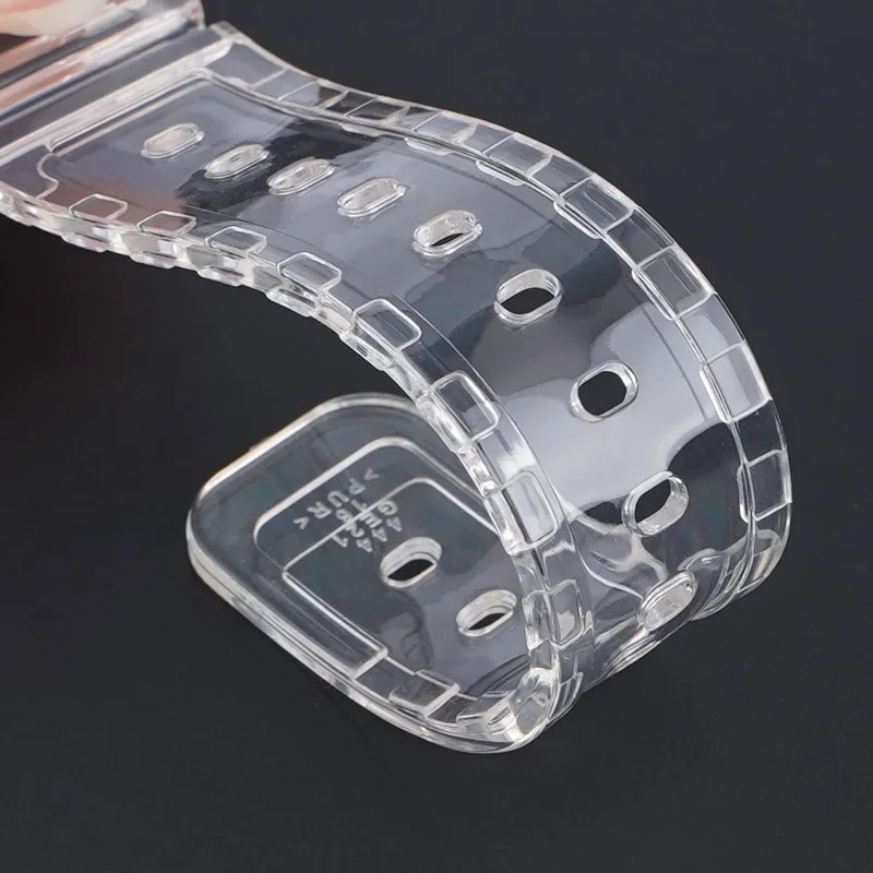 Watchband Strap For GAX-100 GW-8900 GLS-100 GA100 GA 110 120 150 200 300 400 700 GD100/110/120 Sport Transparent W