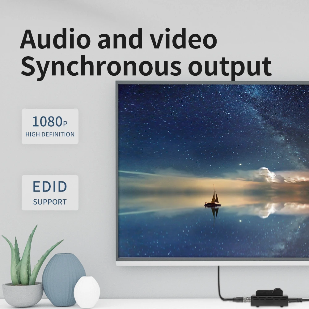 カスタムメイドバッテリーソケット 1080p60 80M エクステンダー HDMI to 3G SDI ビデオキャプチャコンバーターボックスレコーダー