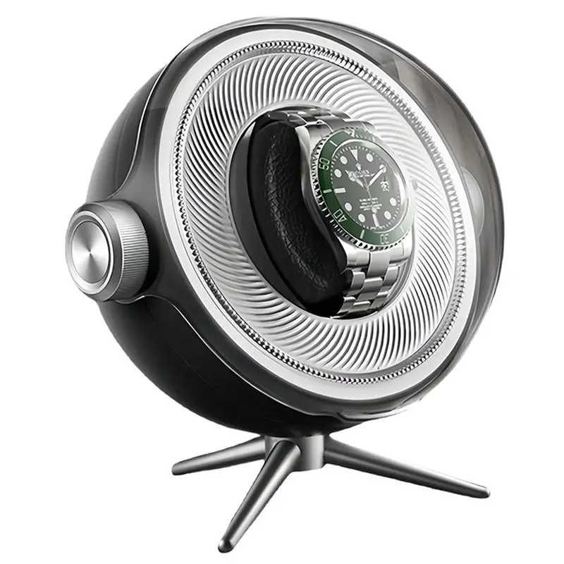 

Роскошный автоматический магнитный виндер для часов с LED-подсветкой, бесшумное устройство для подзавода часов, коробка для хранения часов