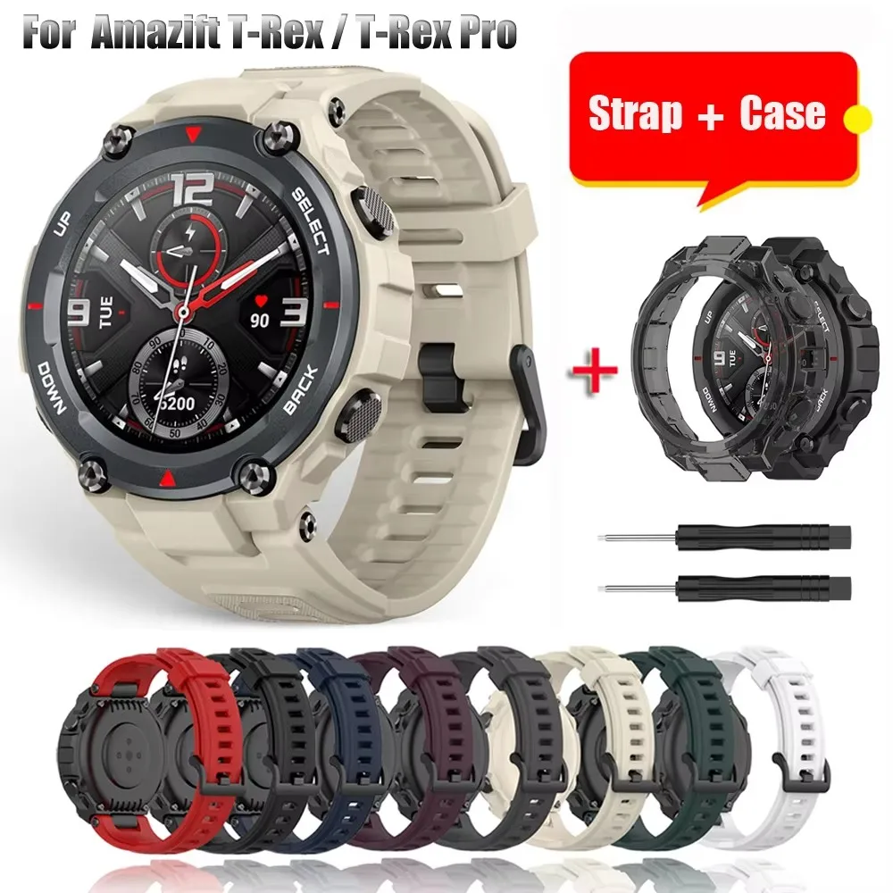 

Watch strap For Huami Amazfit T rex Strap Silicone Watchband For Amazfit T-Rex/T-Rex Pro Replace Sports watch strap Accessories