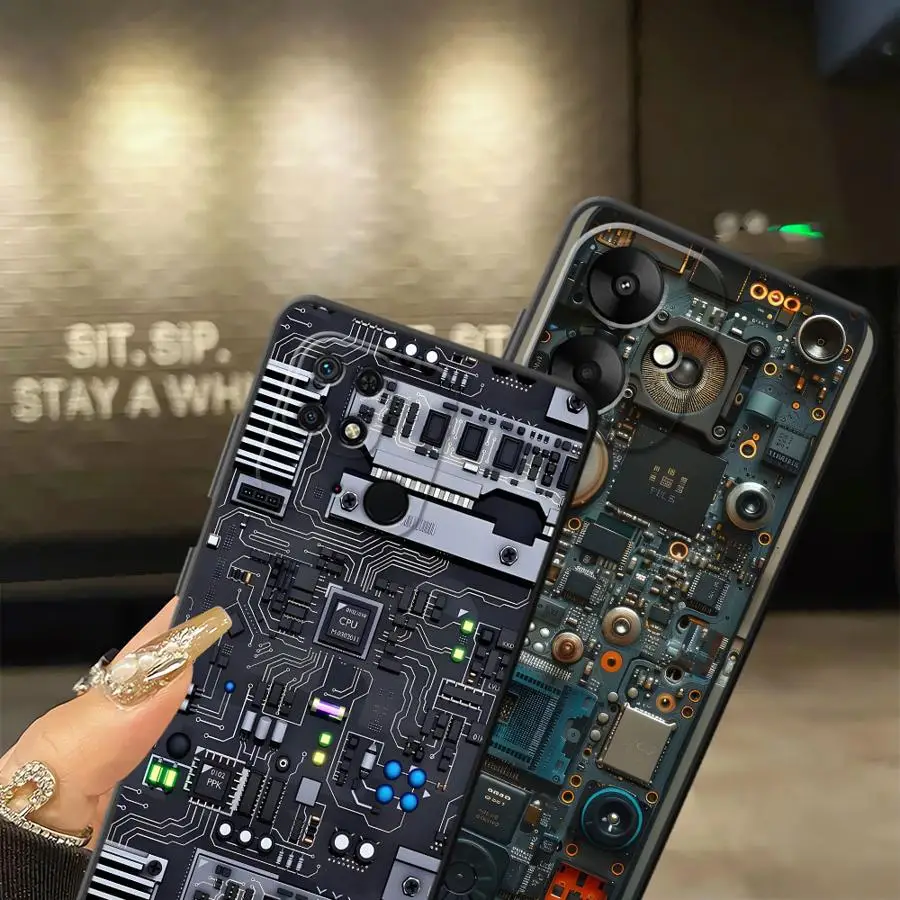 حافظة لهاتف شاومي ريدمي A4 A5 14C 12C 9 A3 K40 K80 Pro 10 A1 A2 Plus 13C لوحة دوائر كهربائية للآلة