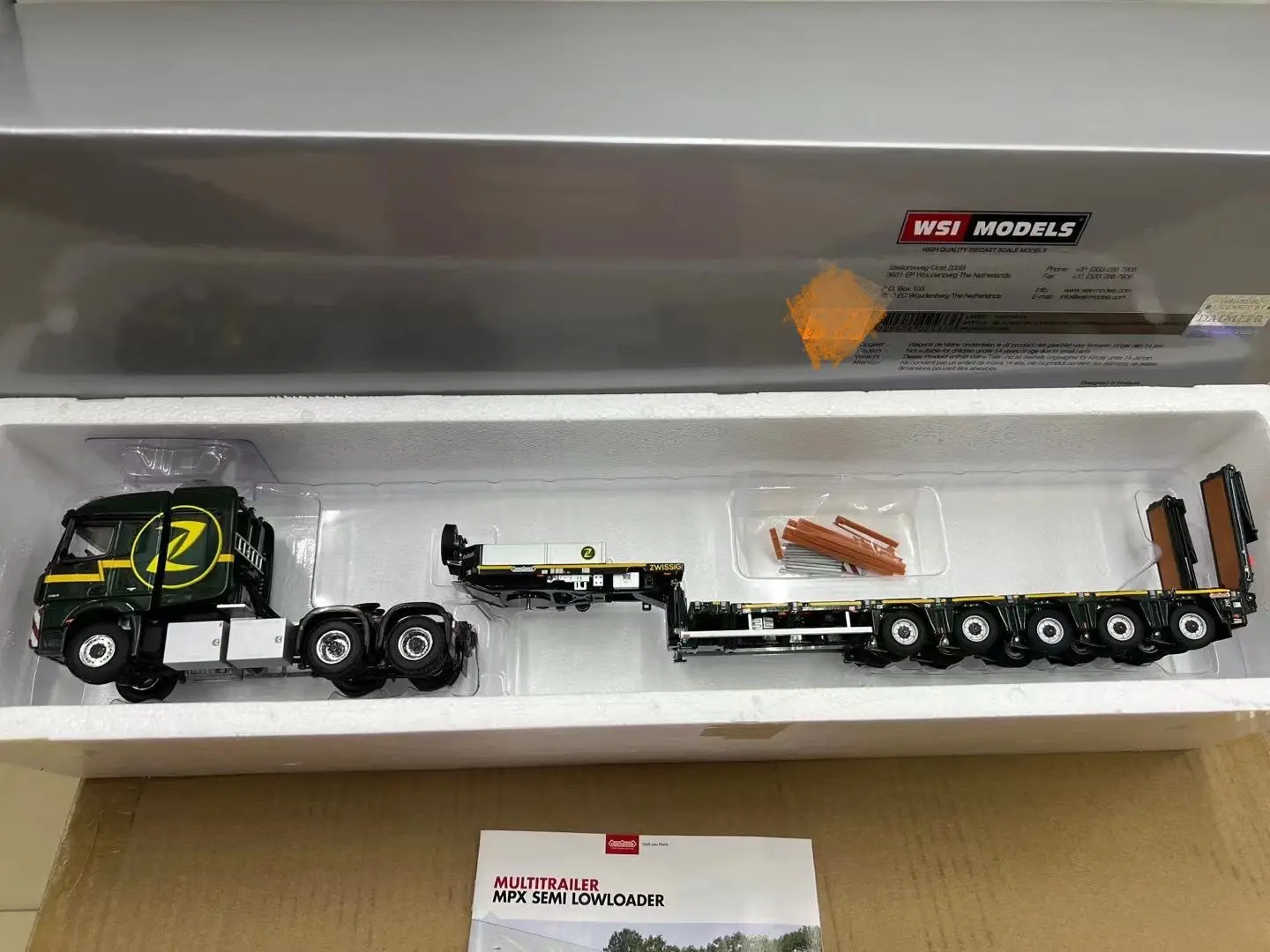 1:50 Scale Die-Cast Truck Models 01-3559 Multitrailer Mpx Semi Lowloader New in Box