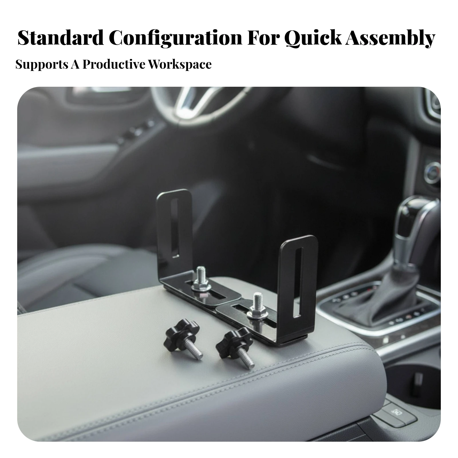 CB Radio Mounting Bracket Slim Adjustable Mounting Bracket for Truck Drivers, Trucks, Cars