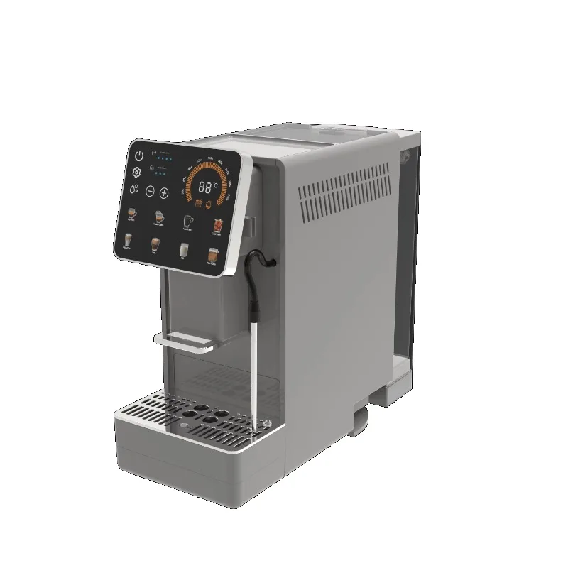Full Automatic Professional Espresso Machine Smart Office Coffee Maker With Milk Pipe For Latte Cappuccino
