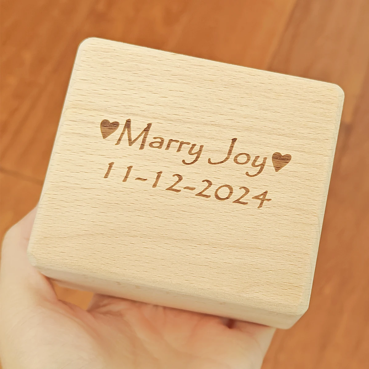 Marry Joy Customized Song Photo Music Box 4mins, Play Once Open, Birthday, Proposal, Anniversary, Christmas