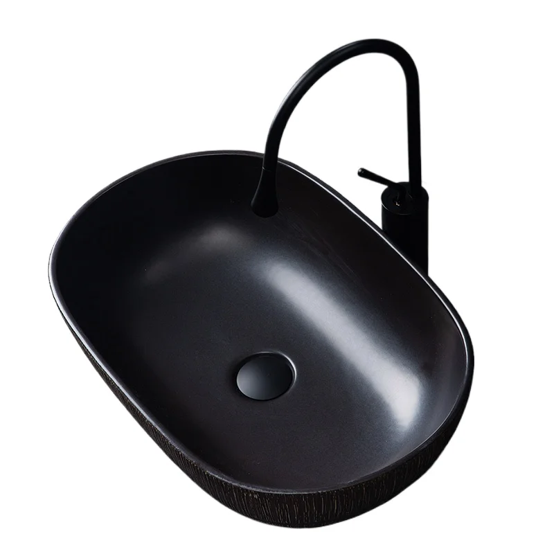 

Умывание рук на керамическом столе, одинарной раковине, ванной комнате, креативной раковине в стиле ретро для дома в отеле, антикварный умывальник для лица.