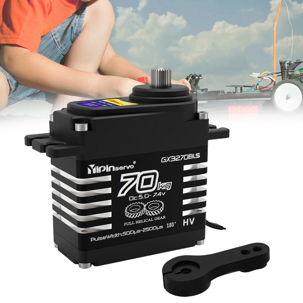 10 個 70 キロブラシレスサーボ高トルク IP68 デジタルプログラマブルサーボメタルギア 1/8 1/10 1/12 RC トラック車クローラーロボット用