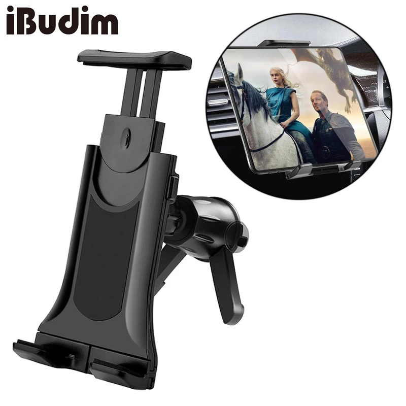 Car Tablet Phone Holder Universal Adjustable Car Air Vent Mount Stand for iPhone iPad Samsung Tablets 4-12 Inch Mobile Devices
