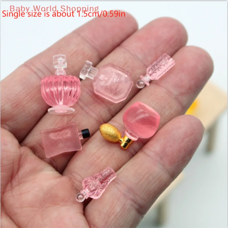 かわいいシミュレーション香水 6 点セットドールハウスおもちゃミニチュアモデル装飾品装飾 DIY 樹脂アクセサリー子供ままごとのおもちゃ