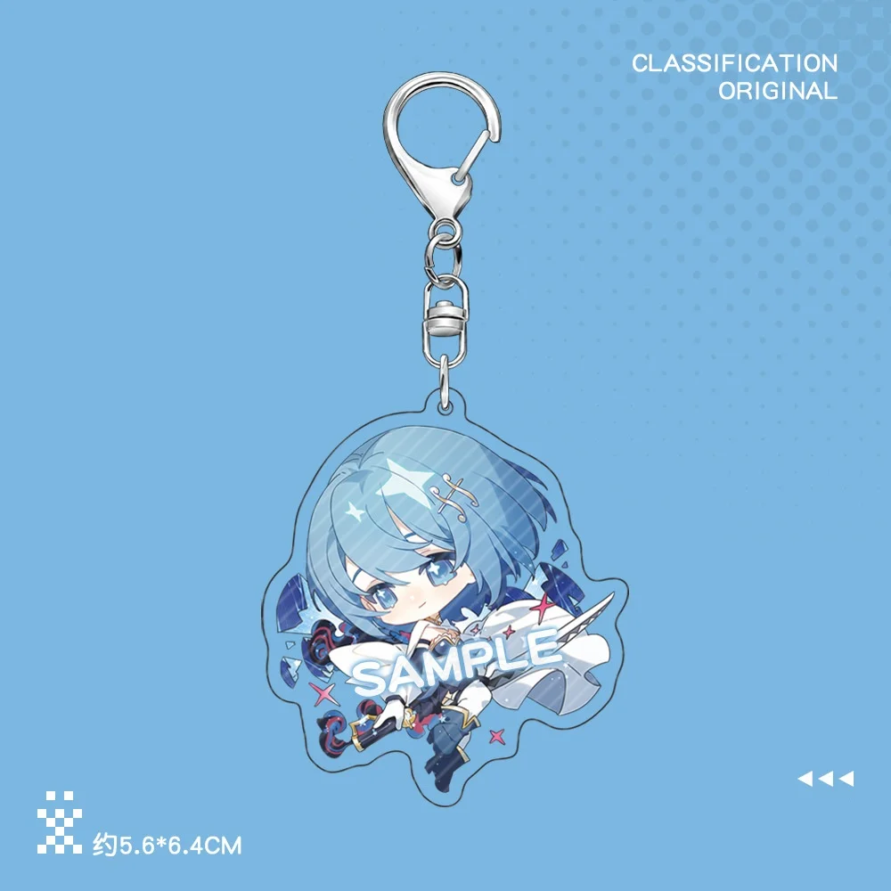 New Puella Magi Madoka Magic Keychain Cute Cartoon Anime Miki Sayaka Pendant Keyring Bag Charms Badge Gift Card Holder