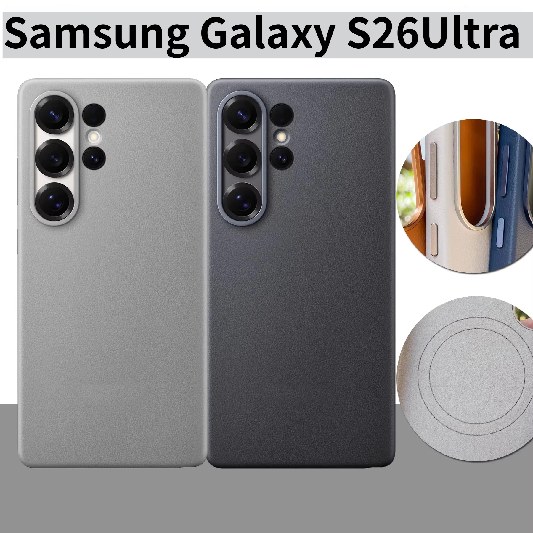 

Luxury Business Magnetic Leather Case for Samsung Galaxy S26 Ultra Plus S25 Ultra Shockproof Camera Protection Original Design