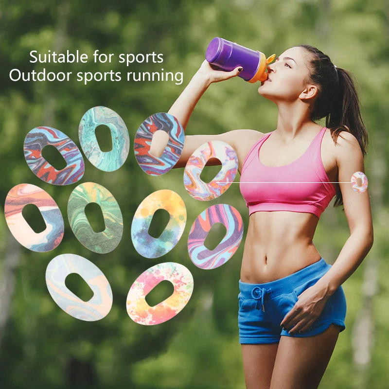5pcs Waterproof Adhesive Sensor Patch Glucose Meter Sensor Fixing Sticker Long Lasting Blood Glucose Monitoring Muscle Patch image 2