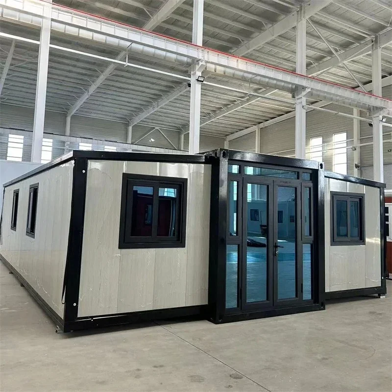 Versatile Container House Mobile House Double-wing Folding House Elegant Expandable Waterproof Modern Prefab Hot