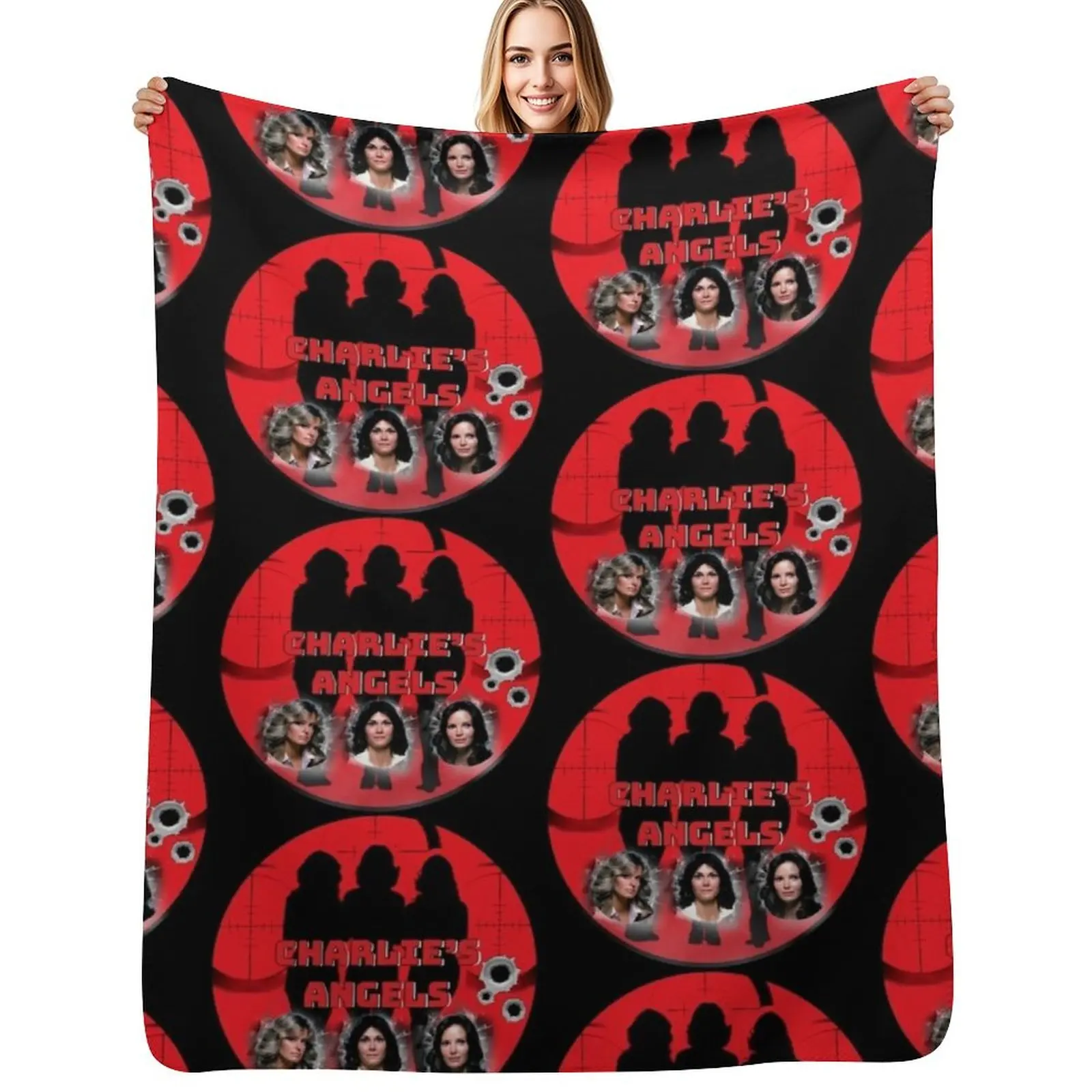 CHARLIEa??S ANGELS Throw Blanket Luxury Multi-Purpose Extra Large Throw Vintage Thin Luxury Throw Blankets