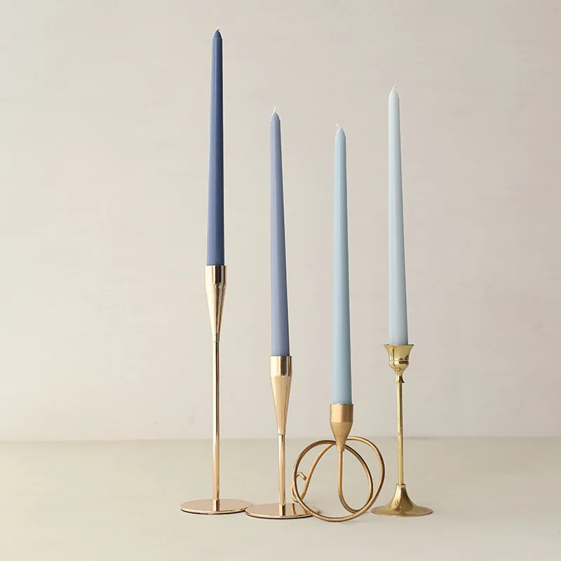 4 قطعة 25 سنتيمتر الروائح شمعة دخان الصويا عمود عيد الميلاد الشموع ديكور المنزل لحفل الزفاف التدرج اللون الشموع