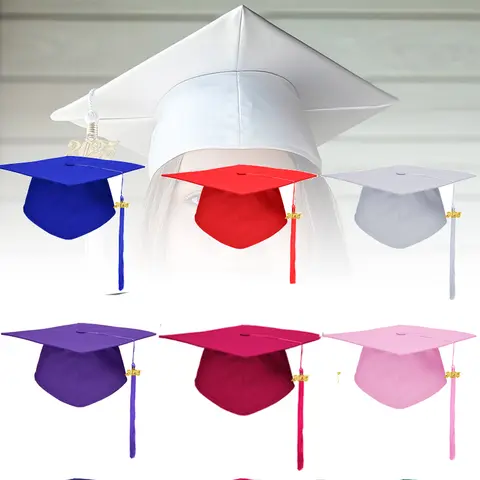 2025 अकादमिक टोपी हेडवियर अकादमी स्मारिका कैप्स कॉस्प्ले आपूर्ति आकर्षण आभूषण DIY फ्रिंज स्नातक पोशाक समारोह टोपी मास्टर 6 best sales स्नातक टोपी - №3