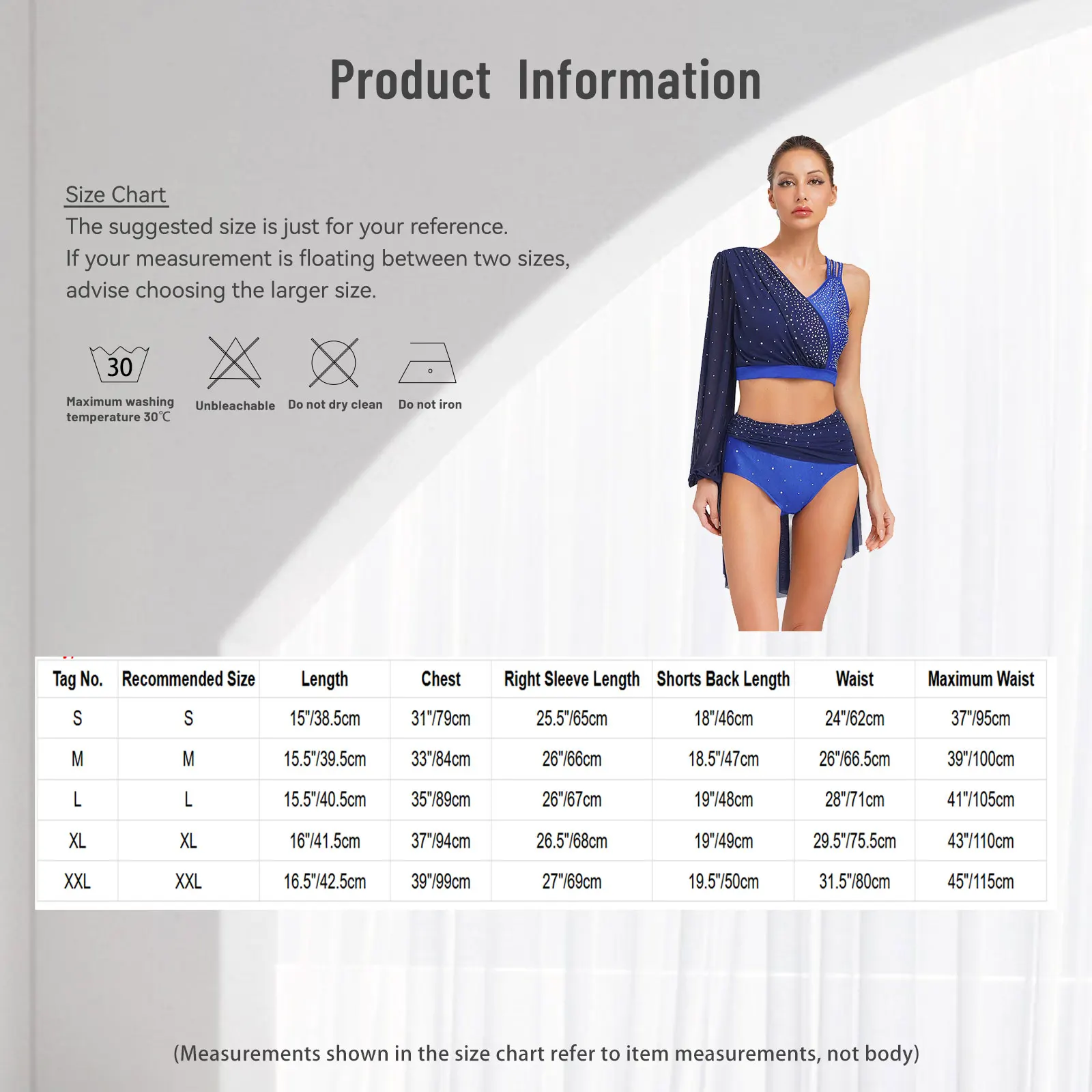 Abito da ballo jazz lirico da donna con strass, manica singola, top corto senza schienale con gonna a rete, slip, costume da competizione in 2 pezzi