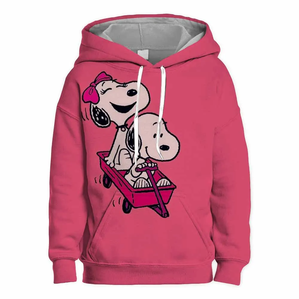 American Cartoon Comics Snoopy Hoodie Women Man Pullover Tops Spring Autumn Men 2024 New Casual Couple Sweatshirt Clothing