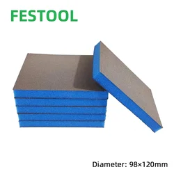 FESTOOL Sponge Sandpaper Car Paint Plastic Sanding Polishing Super Soft Double-sided Hand Grinder 220/800 Grit Abrasive