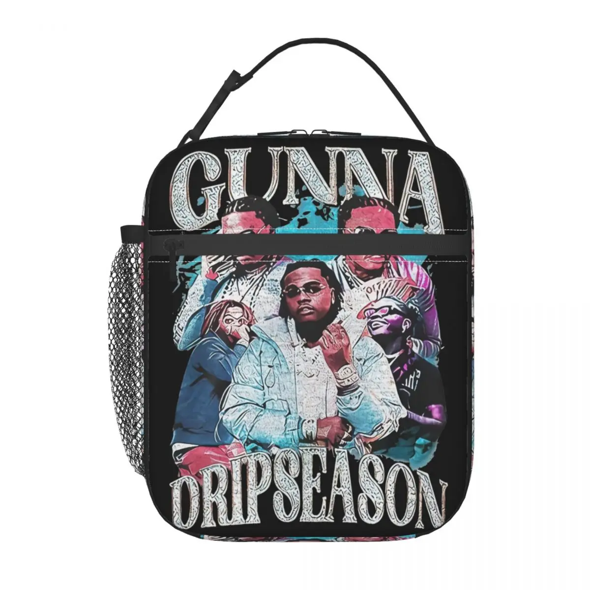 Rapper Gunna Wunna World Thermal Insulated Lunch Bags for Picnic Portable Food Bag Cooler Thermal Lunch Boxes