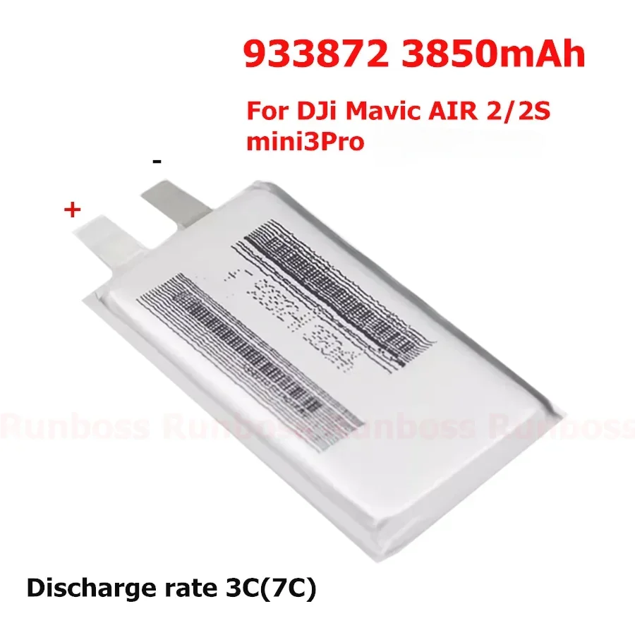 1-3pcs/Lot New 3.8V 3850mAh 933872  Flight Battery  For DJI Mavic Air 2 2s Air2s ,Mini 3 Pro  Drone DIY