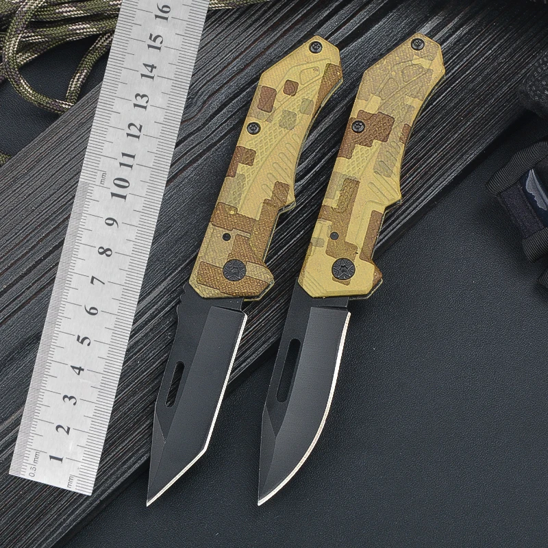 

CS ZD1112 Folding Knife Stainless Steel Blade Camping BBQ Paring knife Survival Tactical Portable pocket Knife EDC Fast Delivery