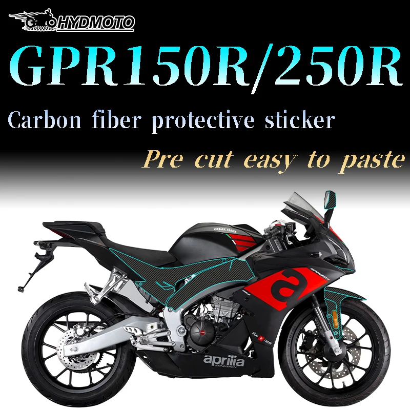 

Наклейка для Aprilia GPR150R 250R, наклейка для мотоцикла из углеродного волокна, защитная наклейка, краска для поверхности, пленка против царапин