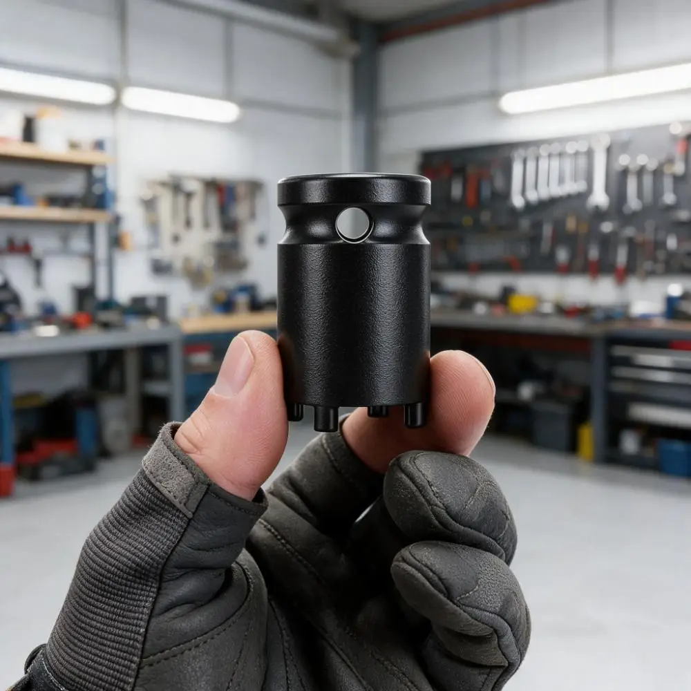 Durable 4 Pin Lock Nut Removal Tool Black Universal Center Axle Swingarm Lock Nut Tool Lock Nut Removal