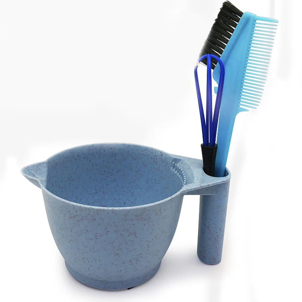

2Pcs Sturdy Hair Color Mixing Bowl Ergonomic Design DIY Salon Tinting Accessory Hair Dye Bowl Blonde Brilliance Powder