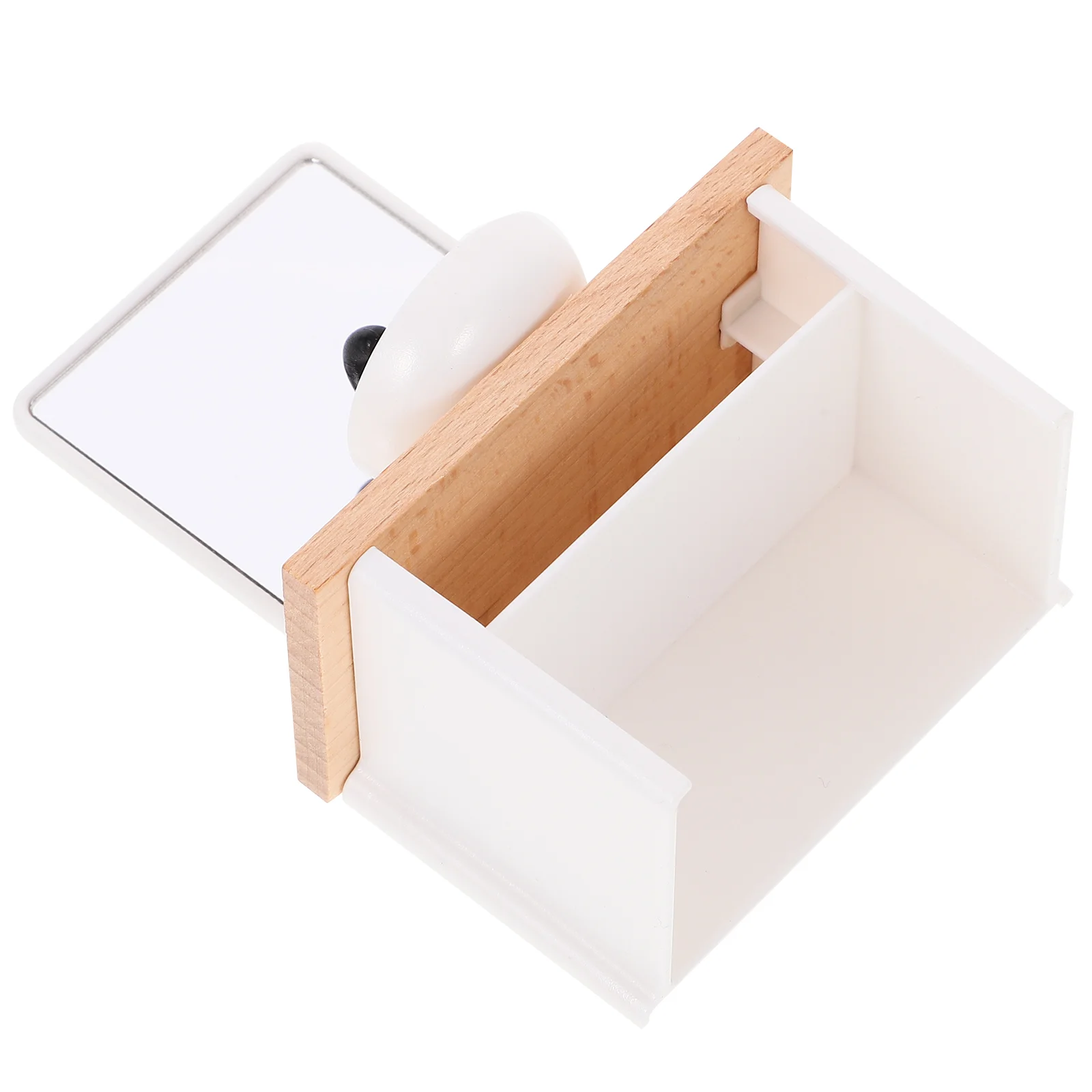 Toy House Mini Washroom Decoration Wooden Furniture Model for Miniature Bathroom Table Cabinet Child