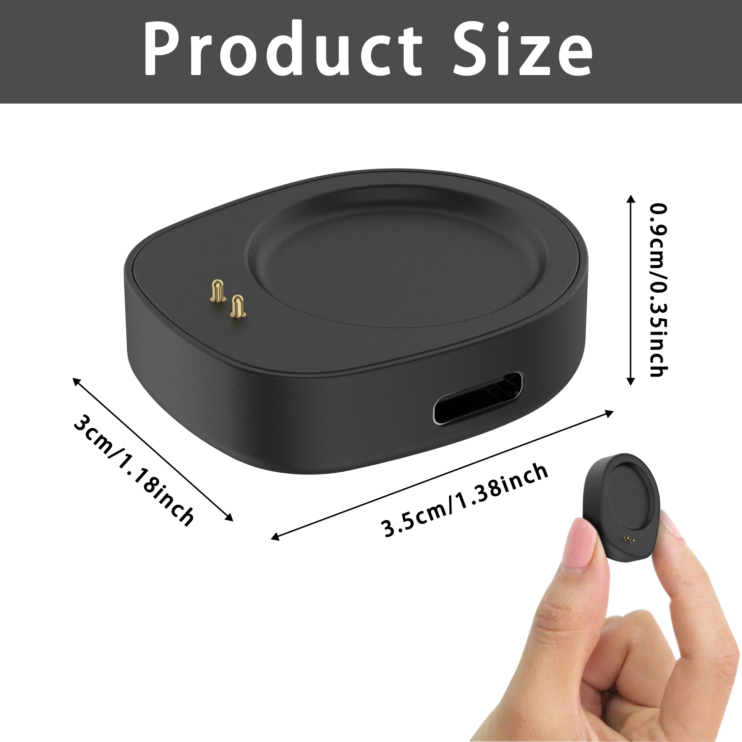 Kabelloser Ladeadapter für Amazfit Balance 2/ Balance/T-Rex 3/Helio Smartwatch Ladestation Ersatz-Ladeadapter – Detail 2