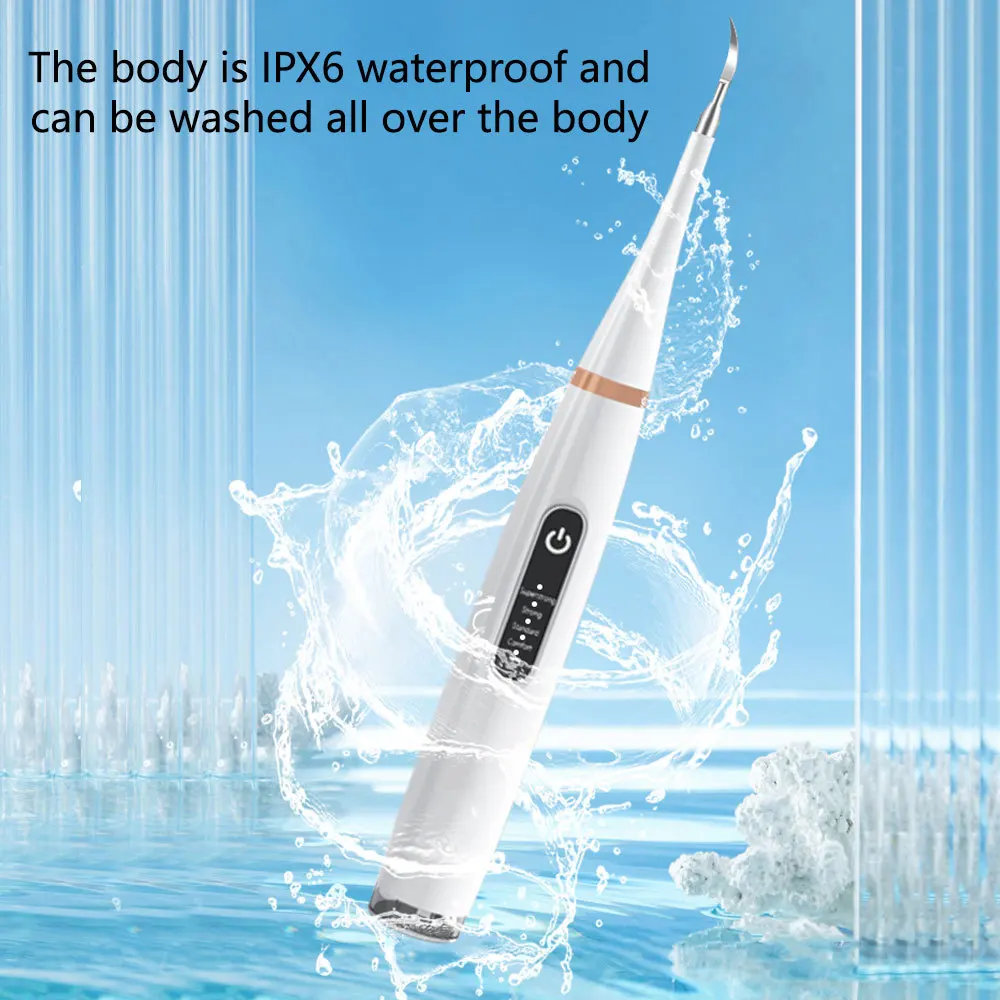 Electric Teeth Cleaner Sonic Toothbrush Dental Scaler Rechargeable Dental Calculus Stains Tartar Plaque Remover Teeth Whitening