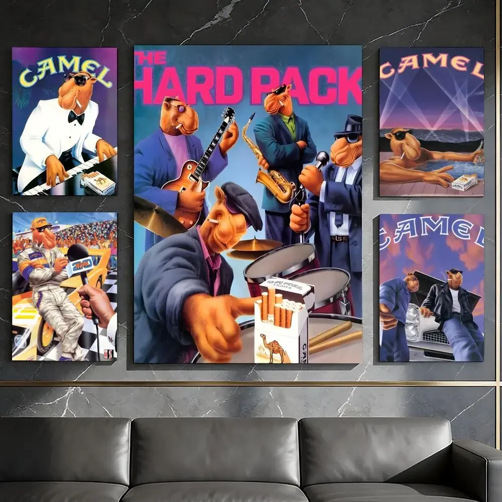 Band C-Camel C-Cigarettes Poster Waterproof Peel & Stick Wall Sticker Self Adhesive Art Decor For Living Room Bedroom