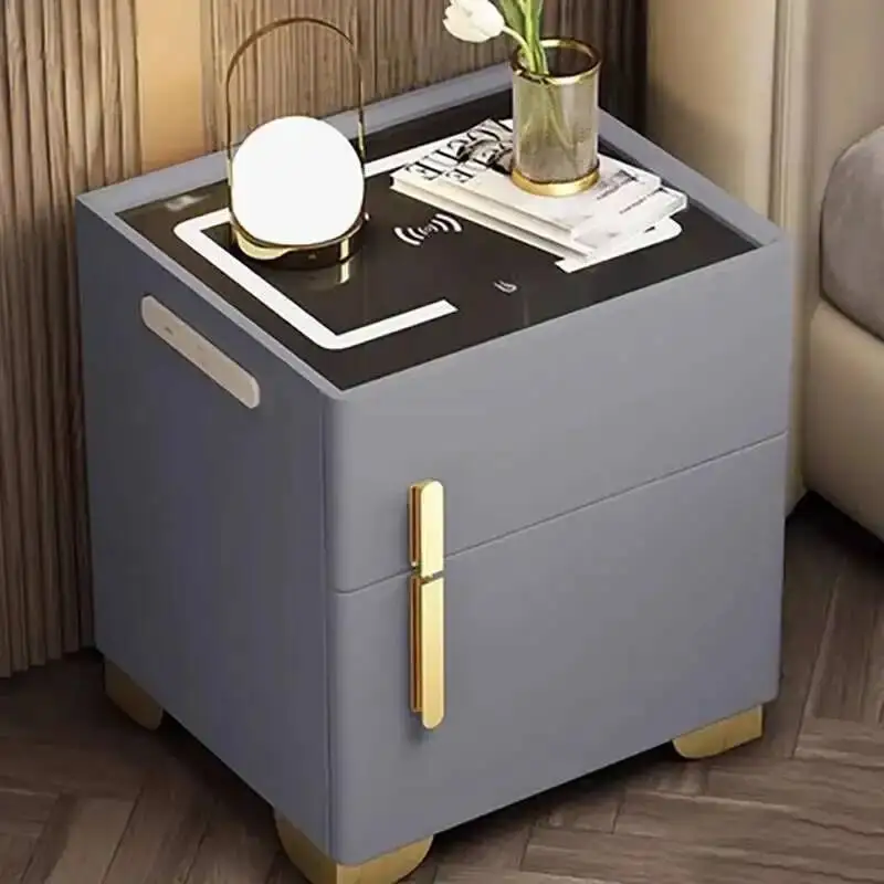 Aesthetic Nightstand Modern Minimalist Luxury European Nightstand Drawer Storage Comodini Camera Da Letto Furniture  Bedroom