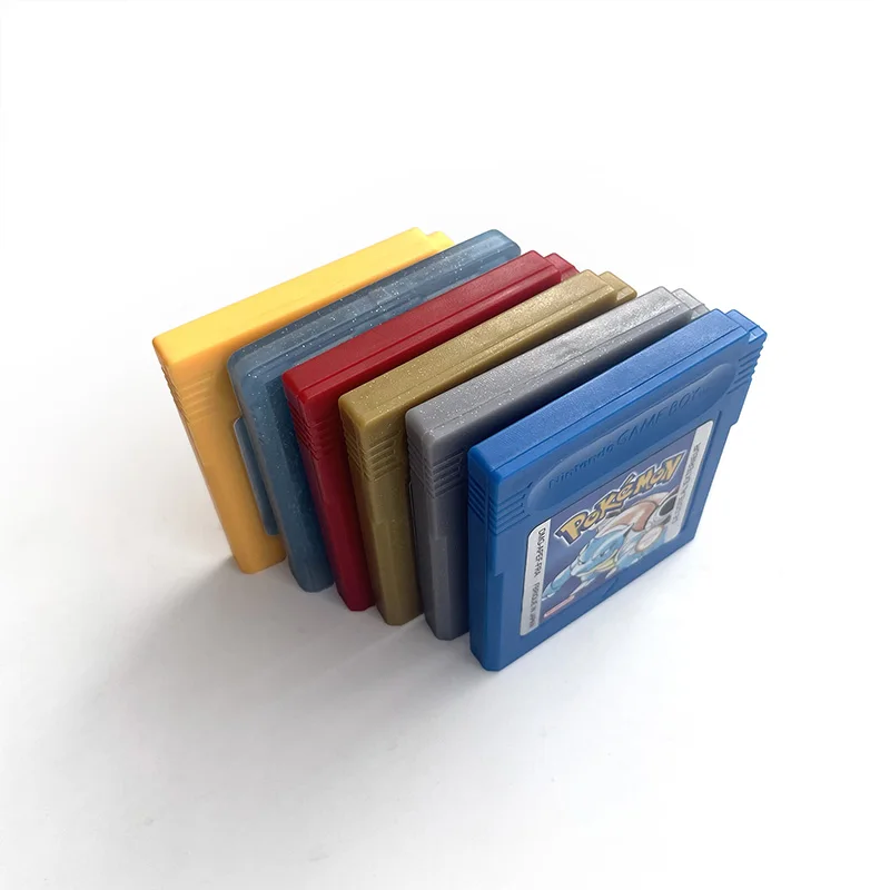 ITA ESP EUR FRA NOE RTC في الوقت الحقيقي على مدار الساعة فلاش عربة البوكيمون كريستال أحمر أزرق ذهبي فضي أصفر 16 بت لعبة خرطوشة ل GBC