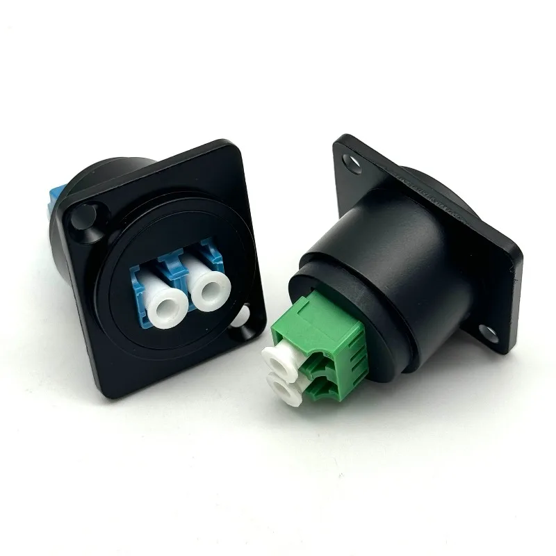 

D-type LC to plug-in double-pass wiring fast optical fiber network module SC docking single-port channel cabinet module