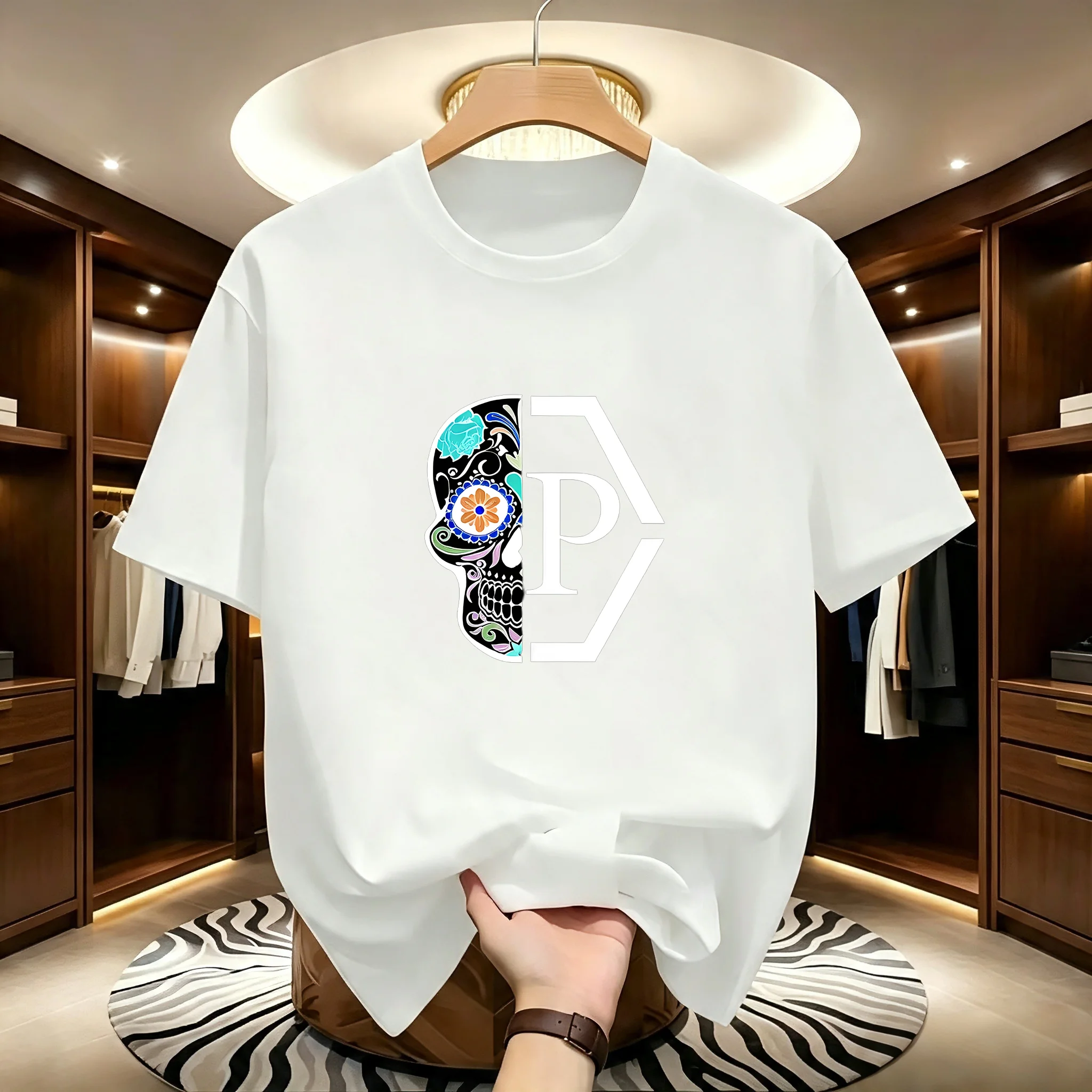 Men's Side face beauty print T - Summer Clothing Europe recension och pris