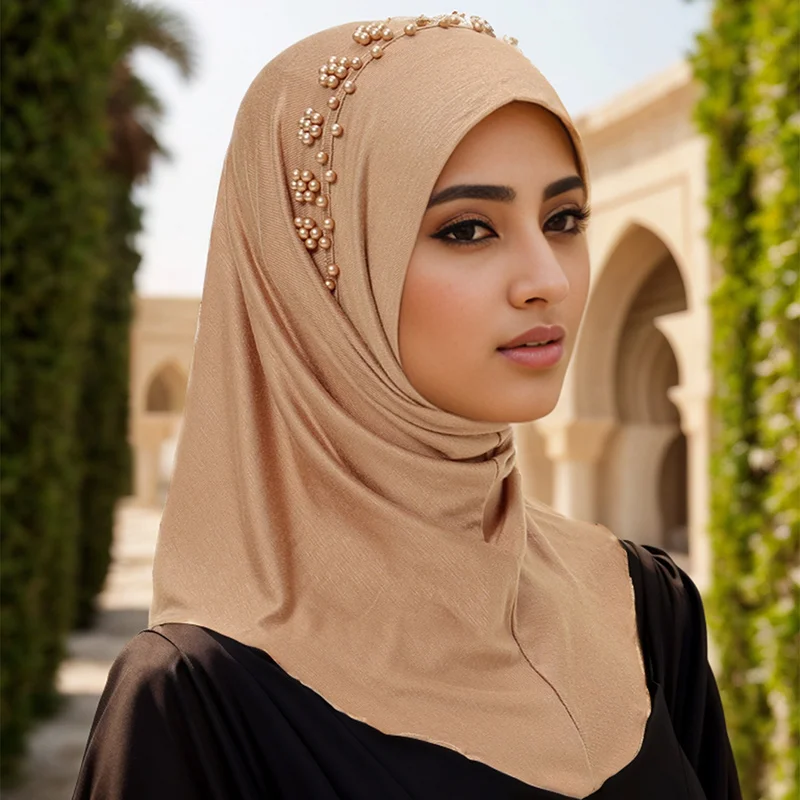 Hijab interior muçulmano para mulheres, lenço islâmico, turbante de cabeça feminino, turbante muçulmano, capota macia, turbante ramadã, novo