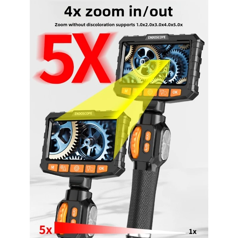 

ZHOUCE ZC-NKJ103 360° High-definition Endoscope Camera Rotating Industrial Vehicle Maintenance Pipeline Auto Repair Inspection