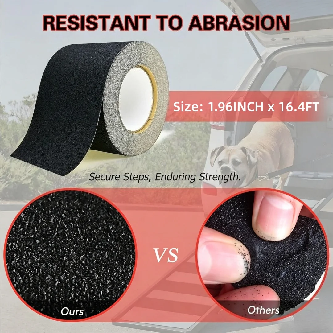 Anti slip tape, outdoor step anti slip tape, stair waterproof anti slip high adhesion anti slip tape, polyester film substrate