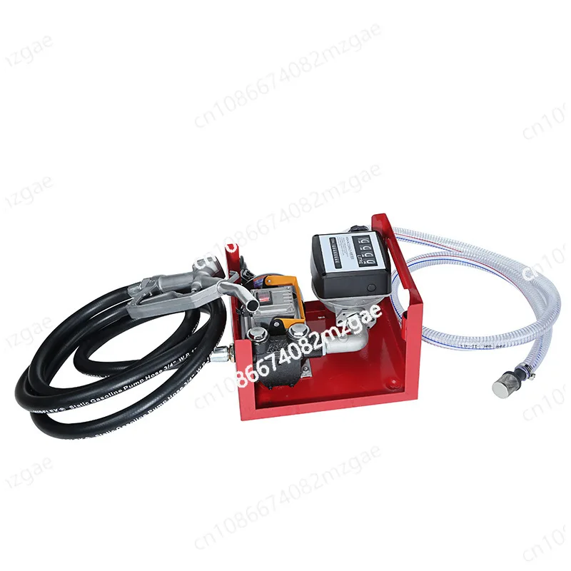

AC 220V Electric Diesel Transfer Pump Self-Priming Set with Fuel Gun Tube and Gauge Complete Combination