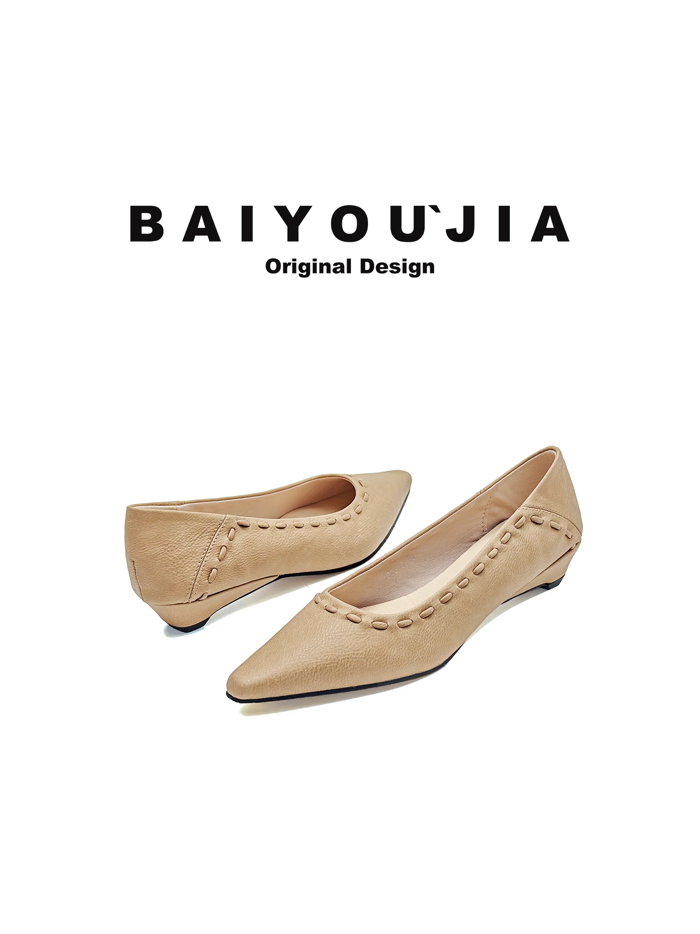 elegant-gentle-wind-low-heel-pointed-toe-women's-slip-on-fashion-ballet-flats-breathable-leather-comfortable-all-match-shoes