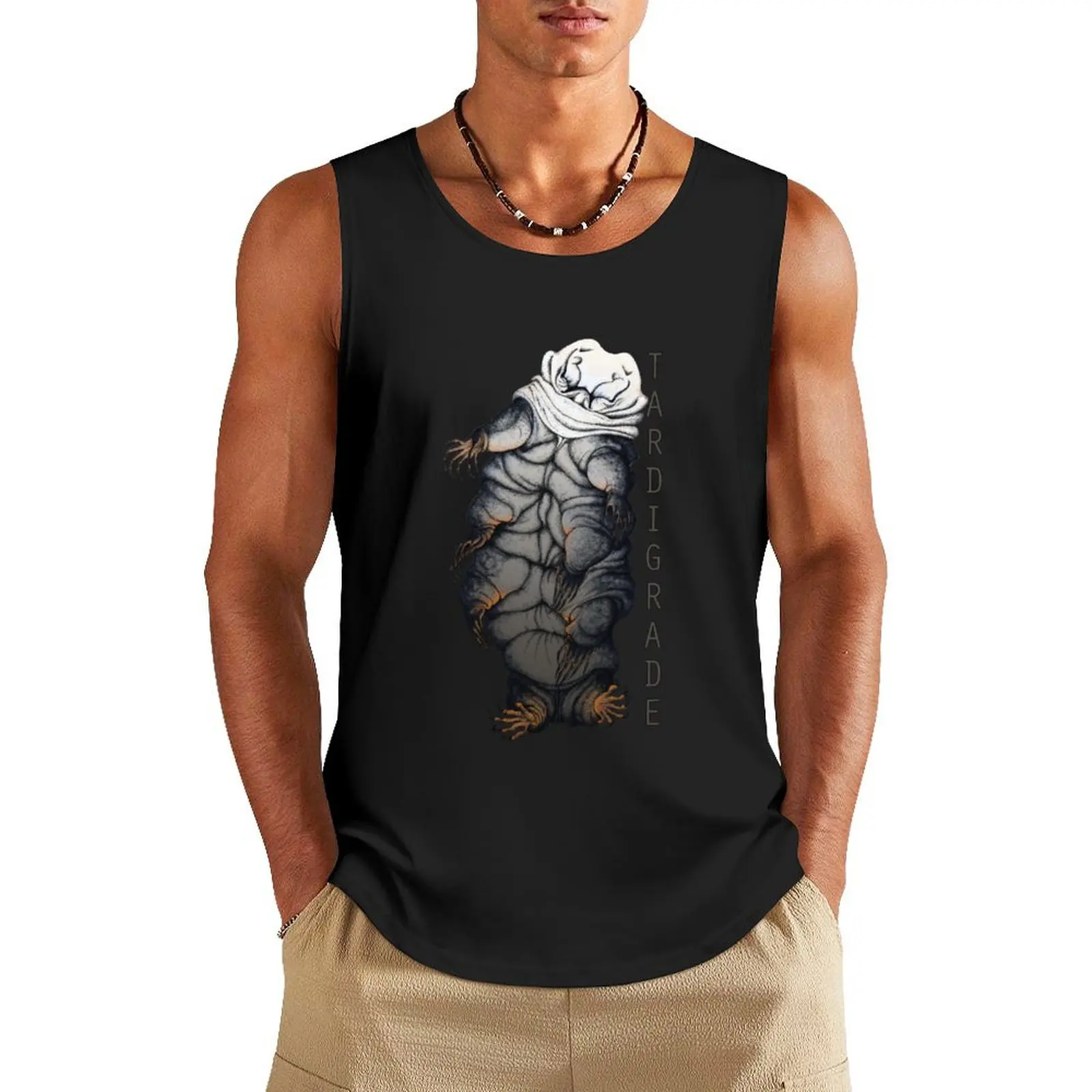 Tardigrade Water Bear Tank Top Men's clothing brands gym t shirt men gym wear men men gym