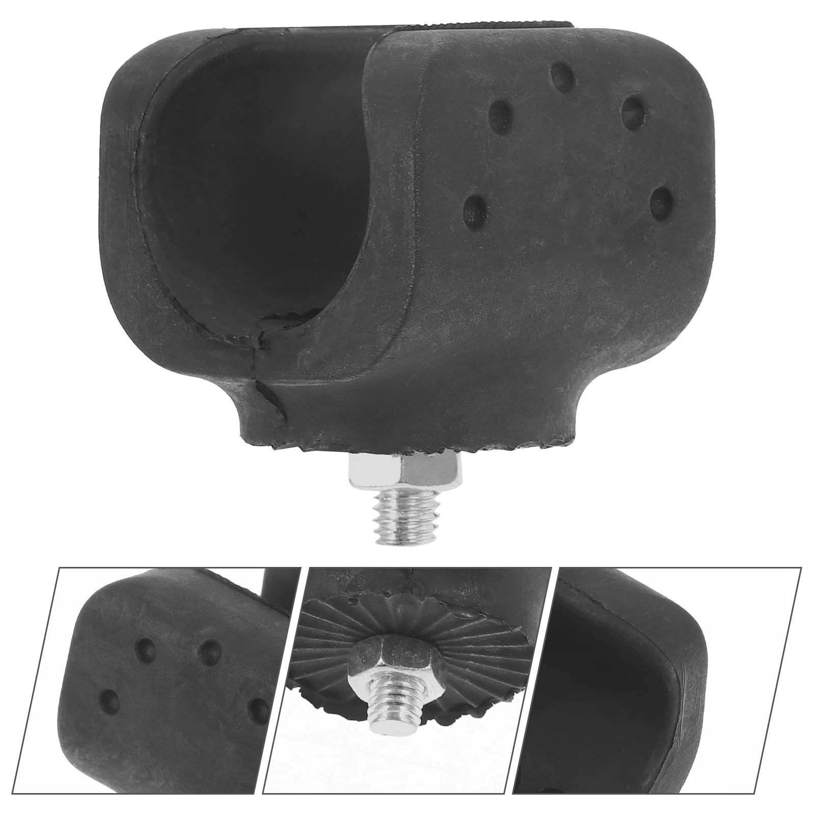 

Plastic Hard Hat Light Clip Flashlight Mount Bracket Holder For Safety Lightweight Easy Install Secure Fixation