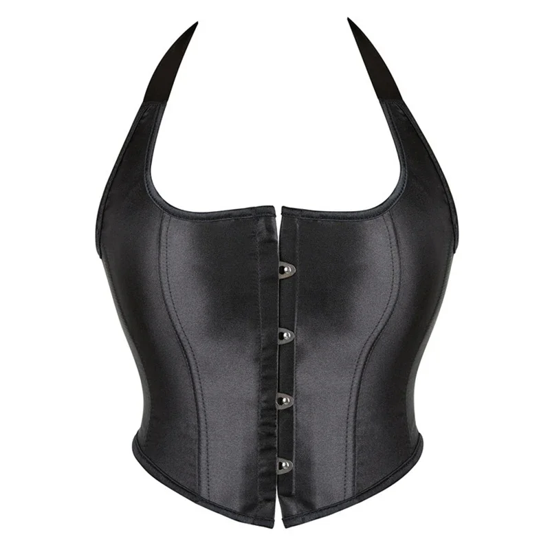 

Backless Bandage Low Neck Sexy Corset Fashion Party Vest Crop Top Gothic Corselet